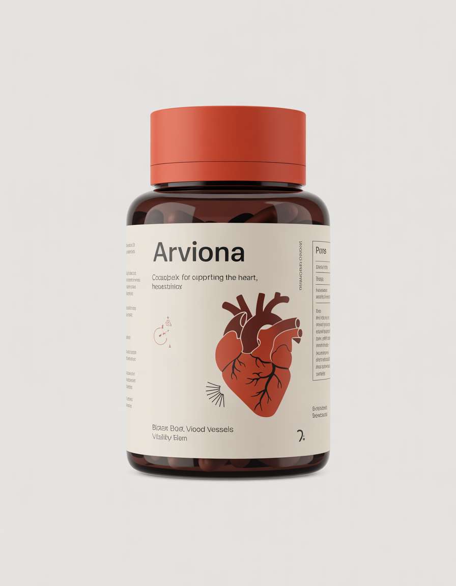 Arviona dietary supplement package showing bottle and packaging